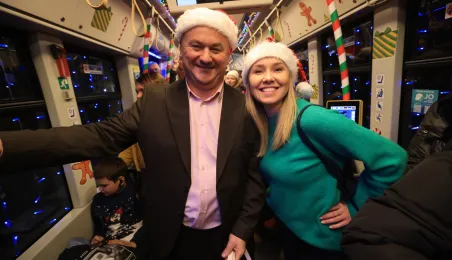 Pierwszy przejazd świątecznego tramwaju już za nami!