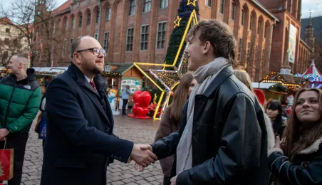 Prezydent podziękował młodzieży z ZSIŚ, 10.12.2025 