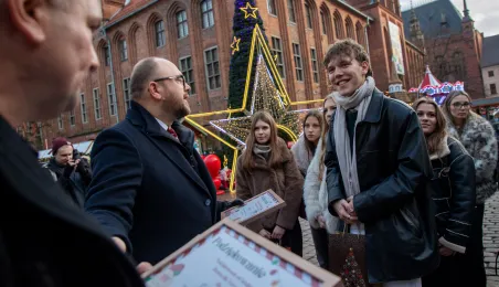 Prezydent podziękował młodzieży z ZSIŚ, 10.12.2025 