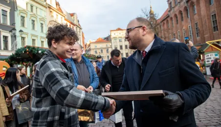Prezydent podziękował młodzieży z ZSIŚ, 10.12.2025 