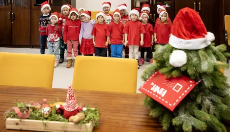 Przedszkolaki z PM1 z wizytą u prezydenta, 15.12.2025