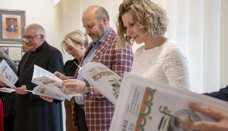 Z życzeniami dla mieszkańców i pracowników Domu Pomocy Społecznej w Toruniu