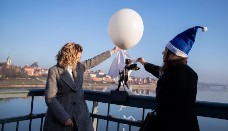Anielski strażnik ruchu i zdrowia na moście, 19.12.2025