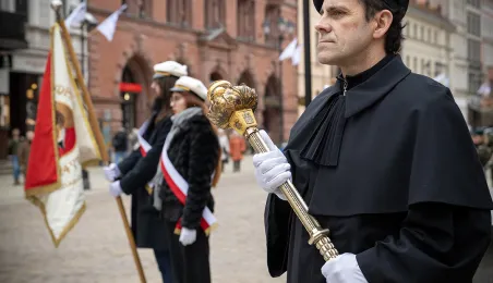 Obchody 553. urodzin Mikołaja Kopernika - złożenie kwiatów pod pomnikiem