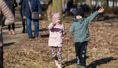 Międzypokoleniowy bieg w Parku Glazja