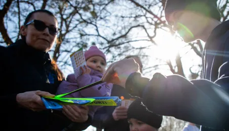 Międzypokoleniowy bieg w Parku Glazja