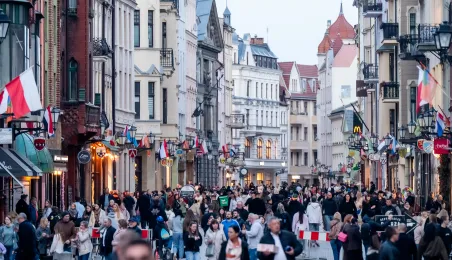 Wiosna na toruńskiej Starówce 