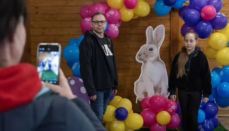 Leśne poszukiwanie pisanek na Barbarce