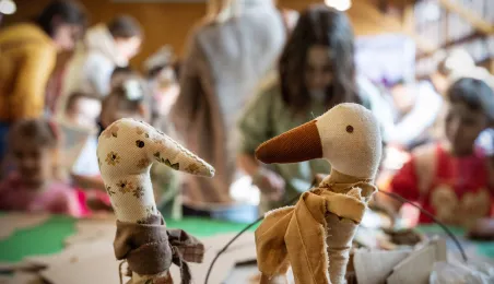 Leśne poszukiwanie pisanek na Barbarce