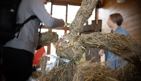 Leśne poszukiwanie pisanek na Barbarce