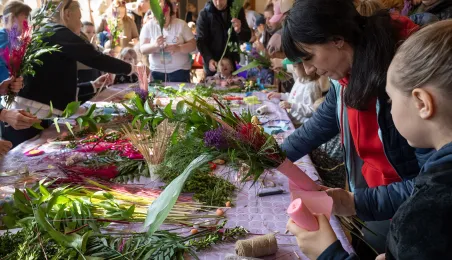Leśne poszukiwanie pisanek na Barbarce