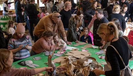 Leśne poszukiwanie pisanek na Barbarce