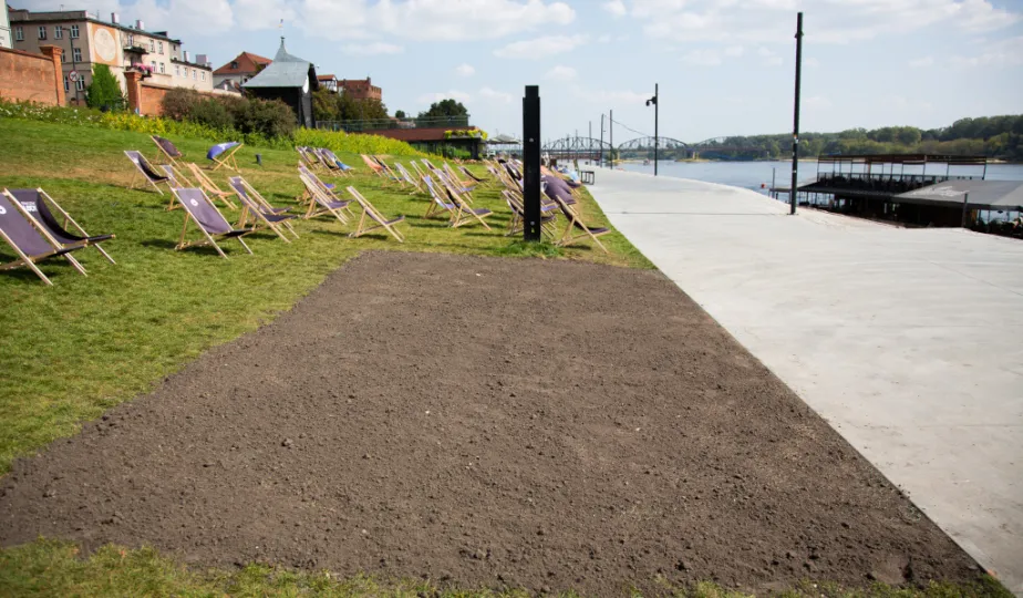 Usprawnianie bulwaru, sierpień 2024 r.