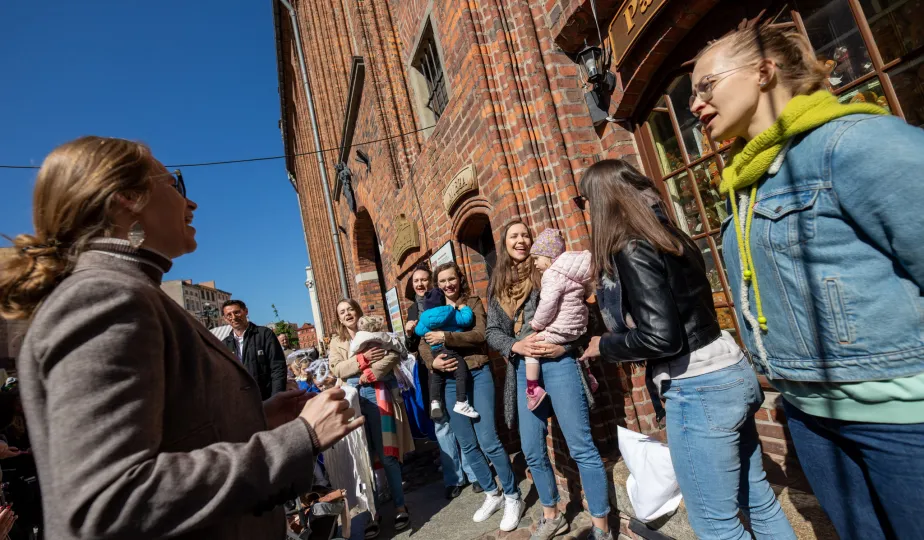 Odsłonięcie rzeźby anioła, 6.05.2025 r. 