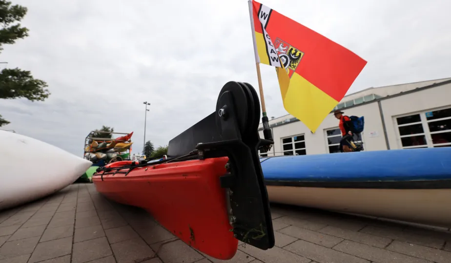 Kajakarze dopłynęli do Torunia, 7.08.2025 r.