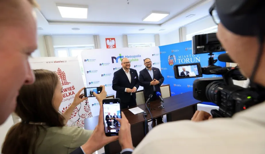 Podpisanie porozumienia komunikacyjnego między Gminą Miasta Toruń i Gminą Zławieś Wielka