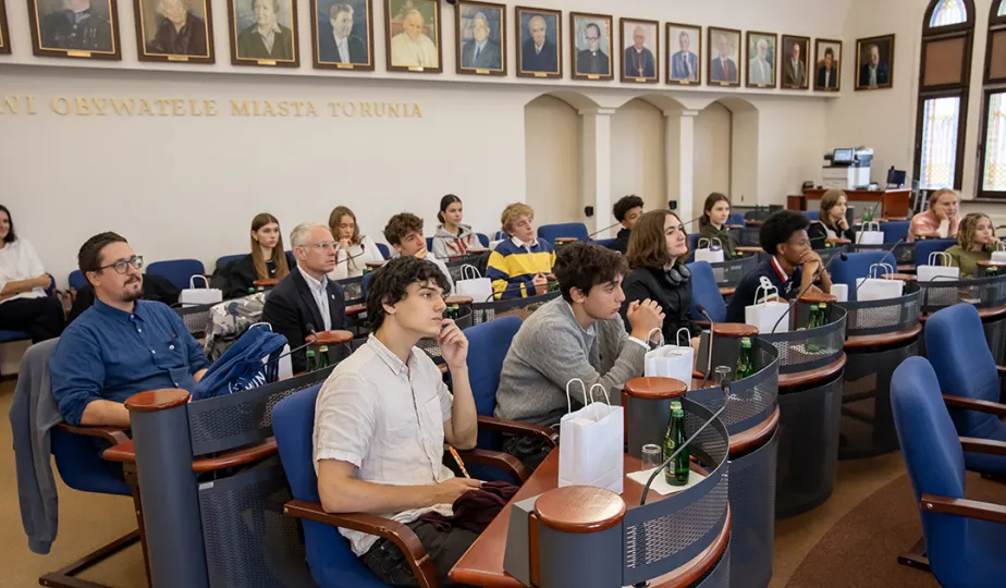  Młodzież z Filadelfii z wizytą w urzędzie