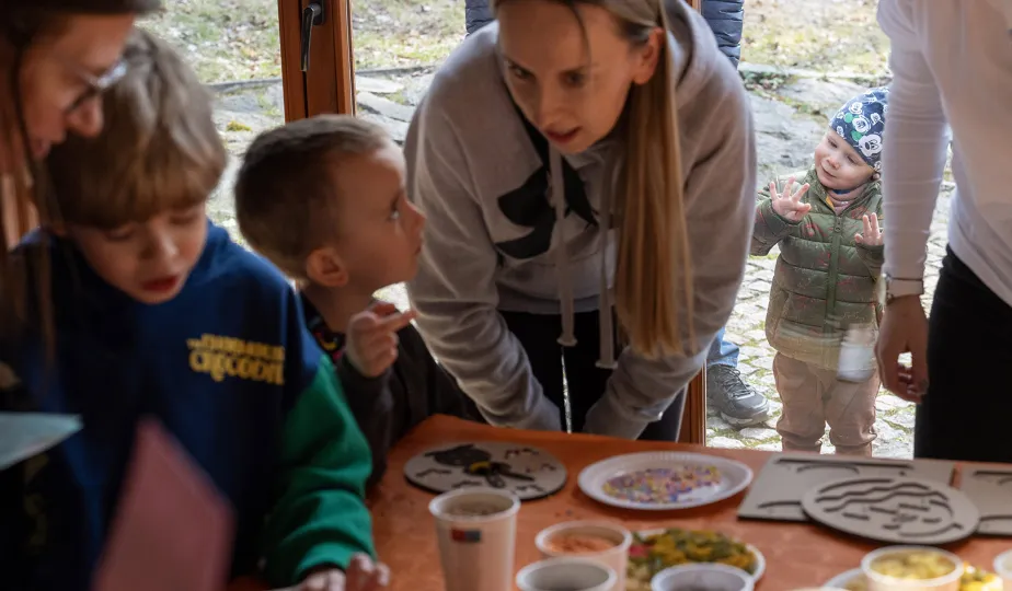 Leśne poszukiwanie pisanek na Barbarce