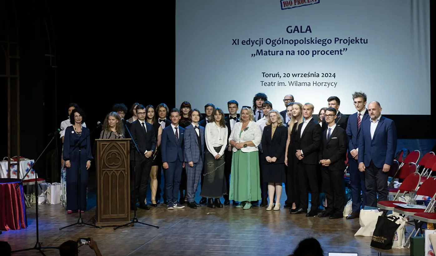 Toruński finał ogólnopolskiego projektu "Matura na 100 Procent"