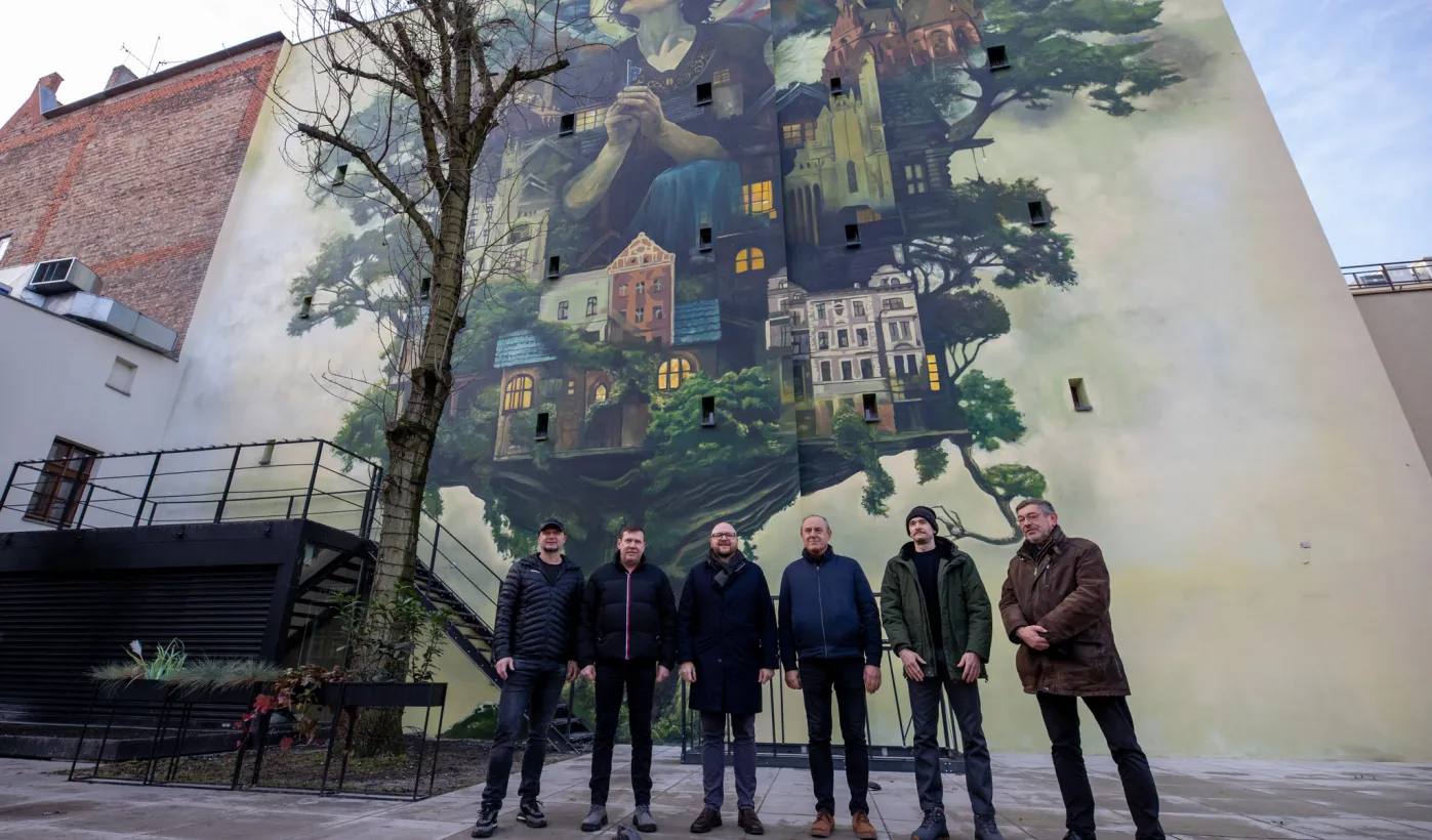 Odsłonięcie muralu "Piecza toruńska", 6.12.2024 r.