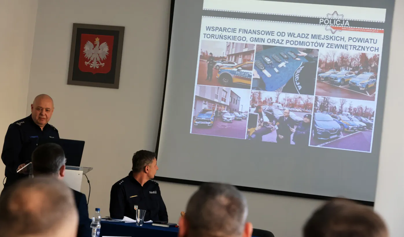 Odprawa roczna Komendy Miejskiej Policji w Toruniu 2025