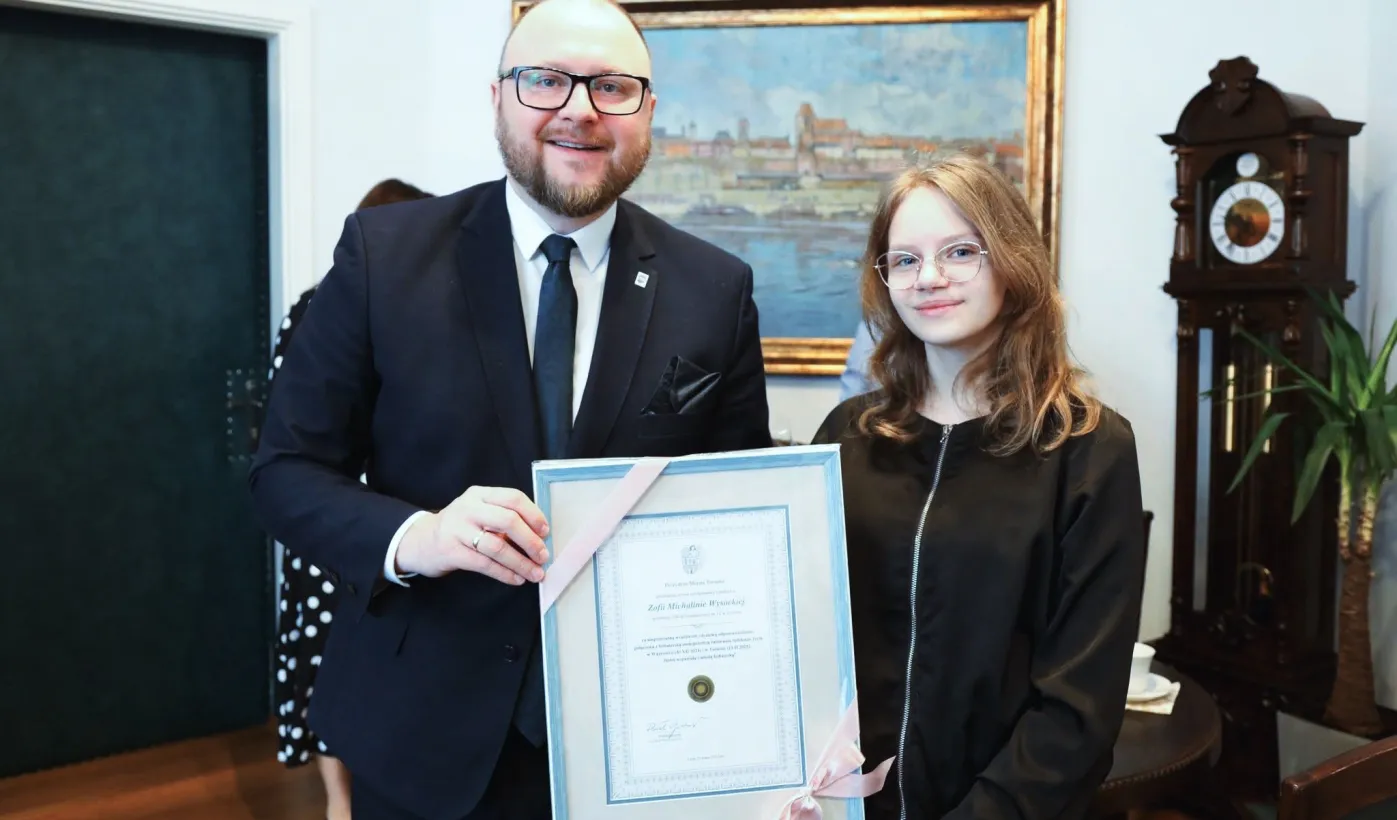 Spotkanie Prezydenta Gulewskiego z bohaterką