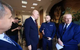 Podziękowania dla bohaterów akcji ratunkowej na Wiśle, 19.04.2024 r.