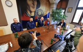 Podziękowania dla bohaterów akcji ratunkowej na Wiśle, 19.04.2024 r.