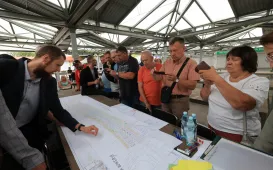 Spotkanie na targowisku miejskim