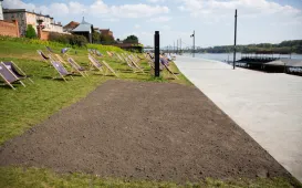 Usprawnianie bulwaru, sierpień 2024 r.