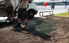 Usprawnianie bulwaru, sierpień 2024 r.