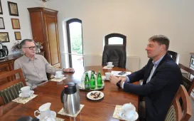 Spotkanie wiceprezydenta Adama Szponki z prof. Aleksandrem Wolszczanem