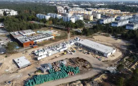 Osiedle Jar i budowa szkoły przy ul. Grasera z lotu ptaka, fot. Sławomir Kowalski