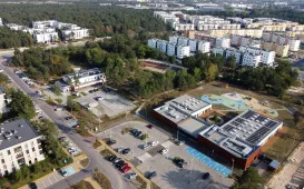 Osiedle Jar i budowa szkoły przy ul. Grasera z lotu ptaka, fot. Sławomir Kowalski