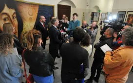 Briefieng prasowy w Urzedzie Miasta Torunia