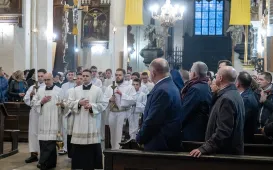Nabożeństwo z okazji poświęcenia bazyliki katedralnej pw. śś. Jana Chrzciciela i Jana Ewangelisty. 