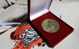 medal pamiątkowy konkursu "Zawsze zielono, zawsze niebiesko"