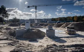 Budowa szkoły podstawowej przy ul. Grasera - stan prac na 4.11.2024 r.