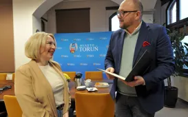 Prezydent Torunia i trenerka Gabrieli Dorota Sadowska