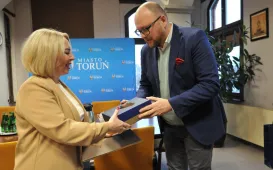 Prezydent Torunia i trenerka Gabrieli Dorota Sadowska