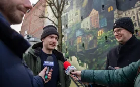 Odsłonięcie muralu "Piecza toruńska", 6.12.2024 r.