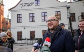 Odsłonięcie muralu "Piecza toruńska", 6.12.2024 r.