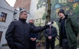 Odsłonięcie muralu "Piecza toruńska", 6.12.2024 r.