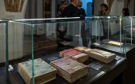 Oprawy gotyckie na wystawie 