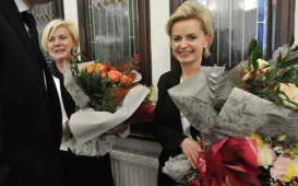 Skarbnik Miasta Aneta Pietrzak i dyrektor Wydziału Budżetu Beata Łuczak