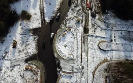 Przebudowa ulicy Grudziądzkiej, 14.01.2025 r.