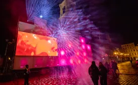 Walentynkowy wieczór w Rynku Staromiejskim