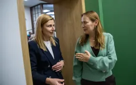 Wizyta minister funduszy i polityki regionalnej w Centrum Rozwoju i Terapii