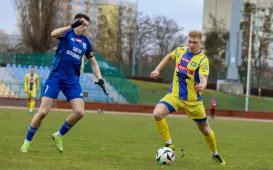 Inauguracja rundy wiosennej III ligi piłki nożnej - ZKS Elana 1968 vs. Flota Świnoujście