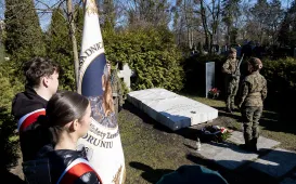 Urodzinowe kwiaty dla gen. Zawackiej, 19.03.2025 r.